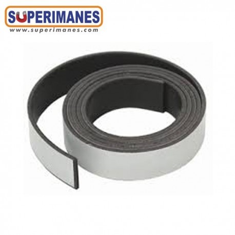 IMÁN CINTA BLANCA 25 MM, 1MM GROSOR 